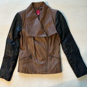 Leather Jacket Women’s GILI XS Brown Black